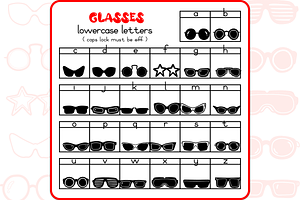 Glasses Doodles - Dingbats Font