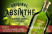 Original Absinthe Layered Font, a Blackletter Font by VozzyStock (Thumbnail 1 of 6)