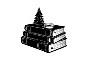 Vintage Book Stack Adventure Bundle, an Illustration by Designs_River (Thumbnail 16 of 31)