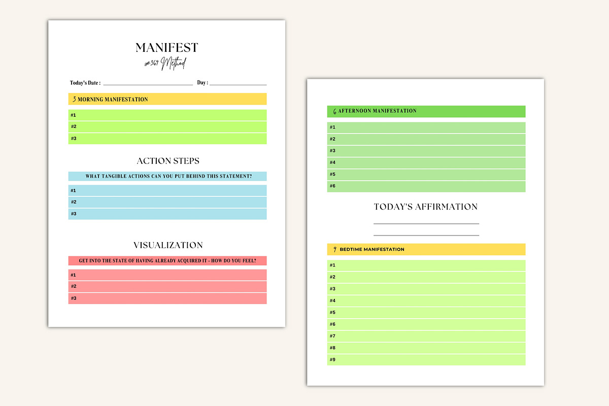 369 Manifestation Journal preview 5