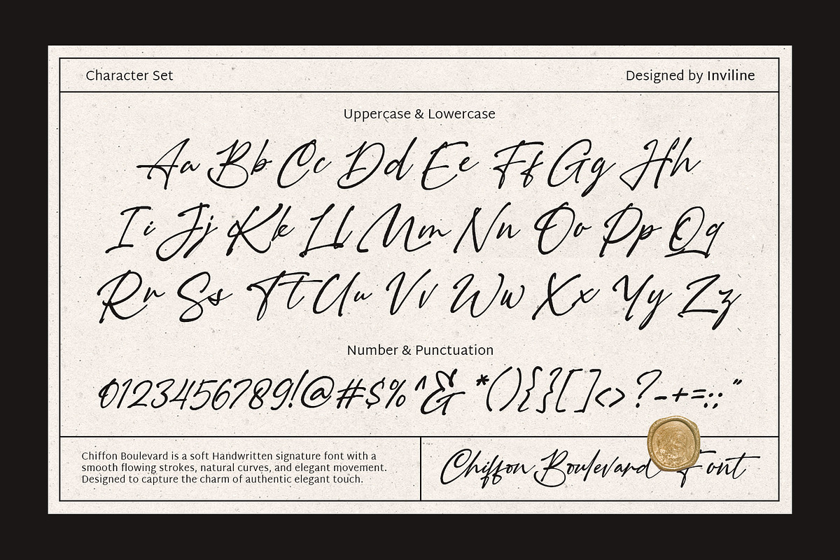 Chiffon Boulevard - Handwritten Font, a Handwritten Font by Inviline.co (Photo 8 of 10)