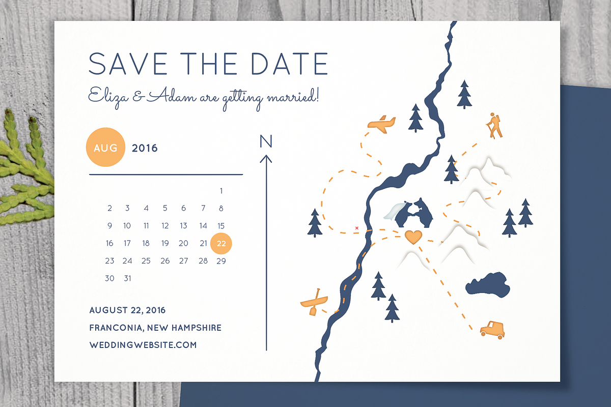 Rustic Save the Date, an Invitation Template by Alpine Design Works (Photo 3 of 3)