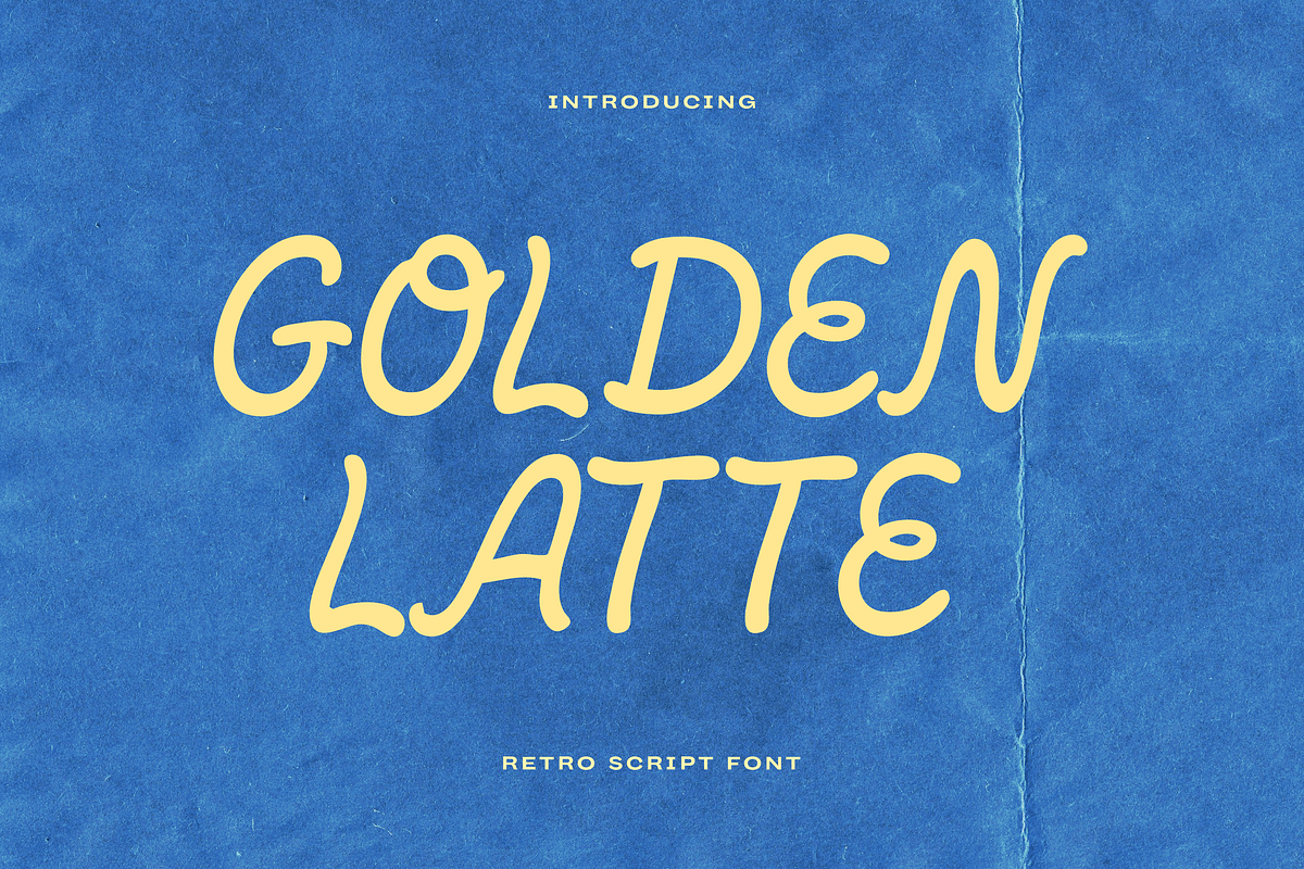 Golden Latte Retro Script, a Script Font by gafaroff studio (Photo 1 of 6)