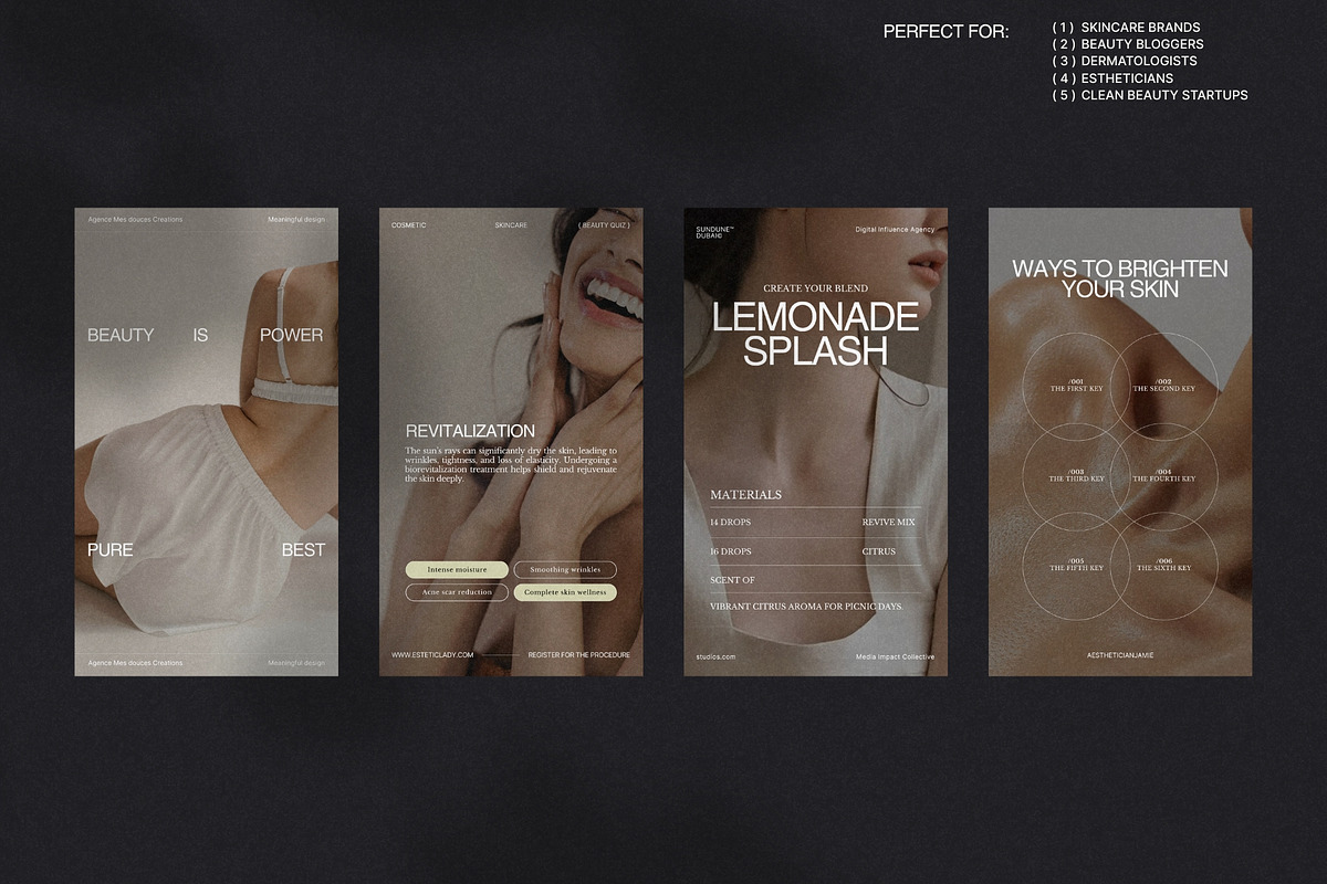 Aesthetic Skincare Canva Bundle preview 2