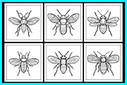 Insect Coloring Pages, an Animal Illustration by protabsorkar11 (Thumbnail 2 of 5)