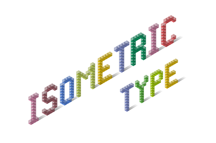 Isometric Alphabet + Numbers
