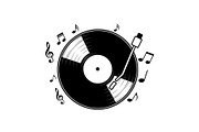 Vintage Vinyl Record & Turntable Bun, an Illustration by Creativeshirt (Thumbnail 30 of 31)