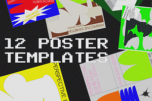 12 Brutal Poster Templates