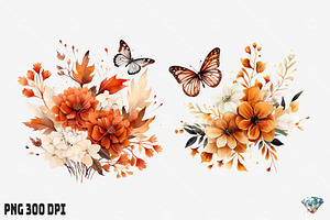 Autumn Butterfly Flowers