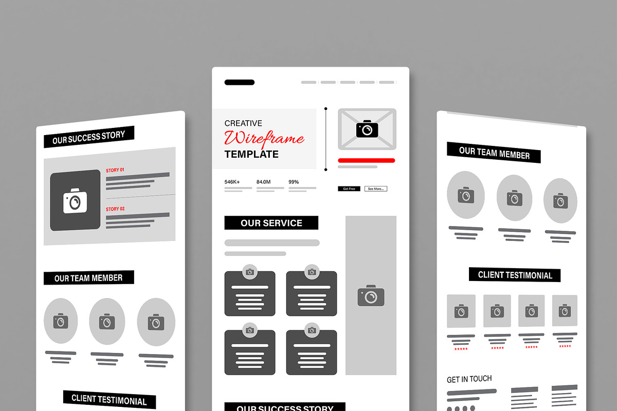 Modern Wireframe for UI UX Designers