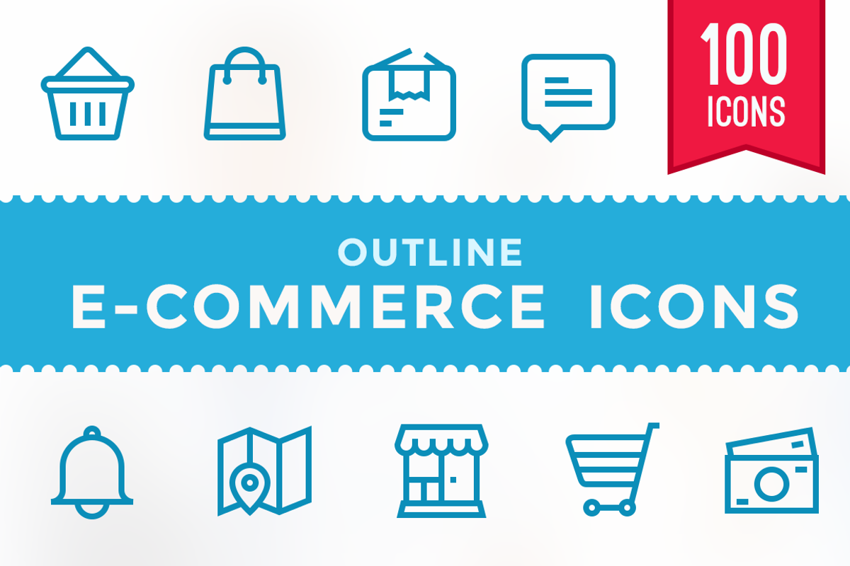 E-Commerce Icons, an Outline Icon by Limitless (Photo 1 of 2)