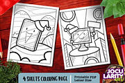 Cute Christmas Gadget Coloring Pages, a Technology Illustration by Jocularity Art (Thumbnail 3 of 3)