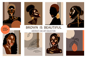 LINE ART COLLECTION DARK SKIN BEAUTY