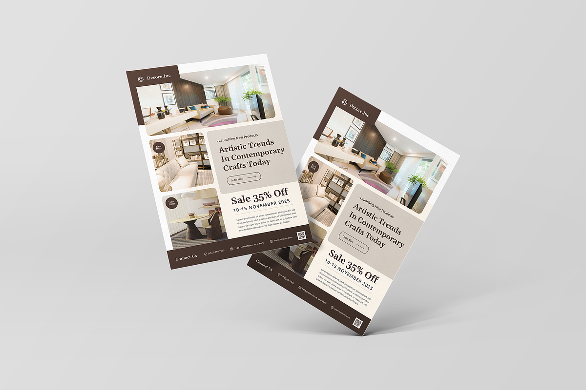 Interior Flyer Template, a Flyer Template by YossyOneStd (Photo 1 of 2)