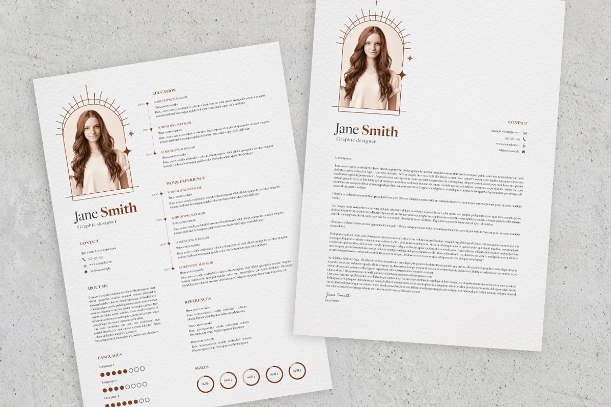 Aesthetic Style Resume & CoverLetter, a Print Template by McLittle Stock (Photo 2 of 2)