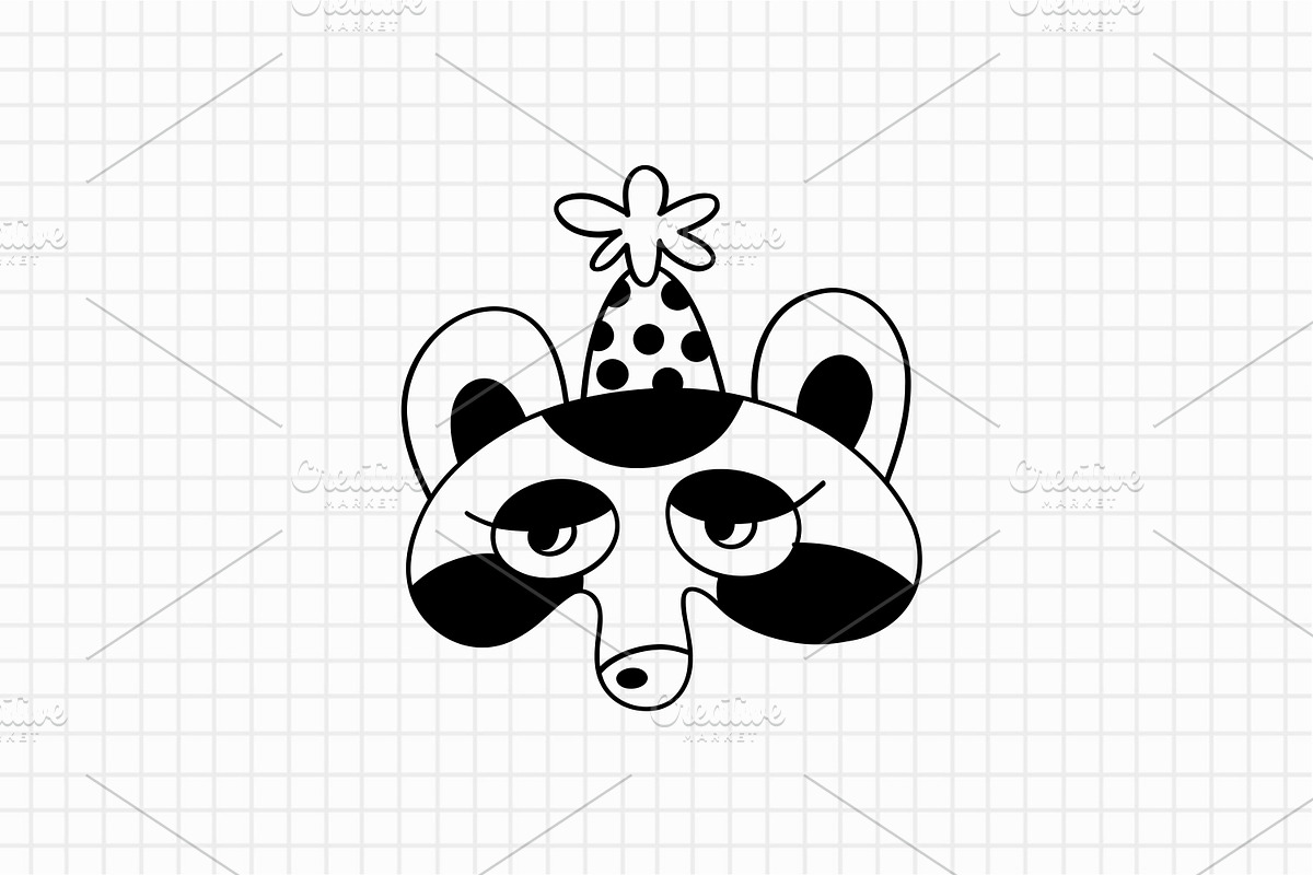 Christmas Mask Hand Drawn Set, an Animal Illustration by Art's and patterns (Photo 4 of 11)