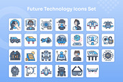 Future Technology Icons Filled Line, an Icon by Kmg Design (Thumbnail 2 of 2)