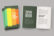 Open Softcover Book Mockup, a Print Template by ArtefShop (Thumbnail 1 of 7)