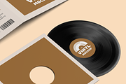 Vinyl Mockup Set, a Packaging Mockup by Se٧enStudio (Thumbnail 2 of 8)