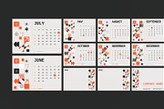 Minimalist Grid Calendar, a Stationery Template by Neermana (Thumbnail 4 of 4)