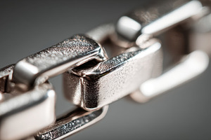 Close up view of a metal chain link, a Photo by Beautiful things