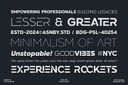 Asen Pro Fonts Family, a Sans Serif Font by Asenbayu (Thumbnail 6 of 15)