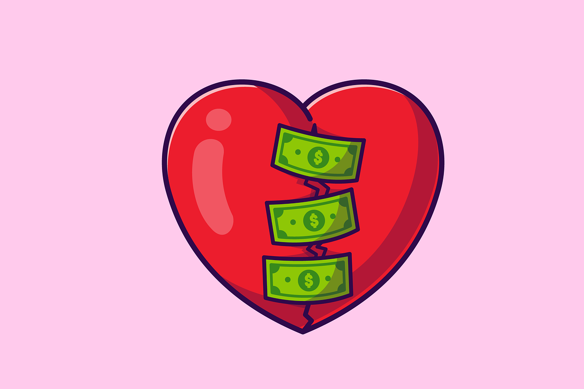Love and Money Cartoon, a Finance Illustration by Catalyst Labs (Photo 1 of 3)