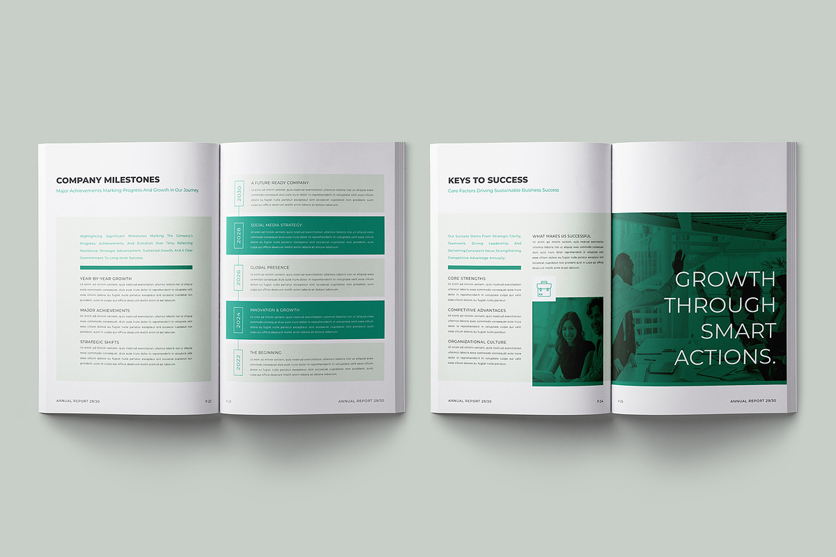 Corporate Annual Report Layout, a Brochure Template by Designsoul14 (Photo 12 of 15)