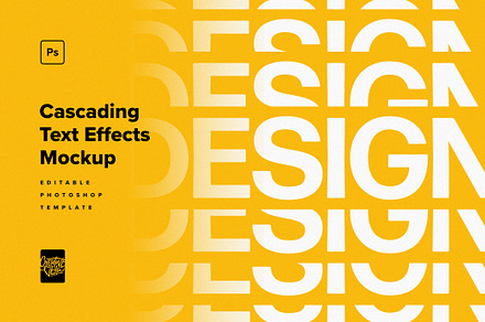 Cascading Distortion Text Effects