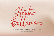 Heater Bellamore Signature Handwriti, a Handwritten Font by CreateBigSupply (Thumbnail 1 of 10)