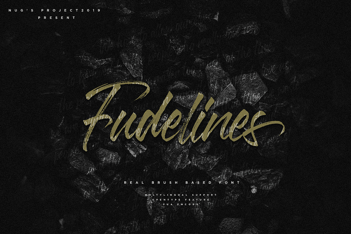 Fudelines Brush Font