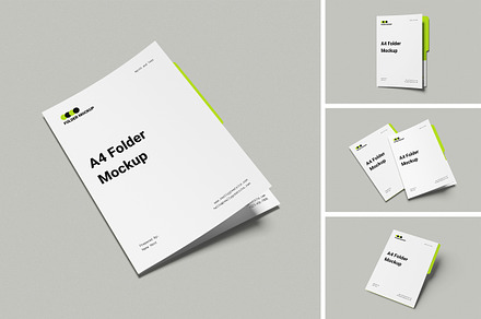 A4 folder Mockup