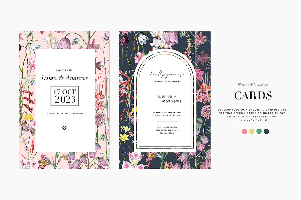 Jardin de Printemps Prints & Motifs, a Pattern Graphic by TSTUDIO (Photo 4 of 10)