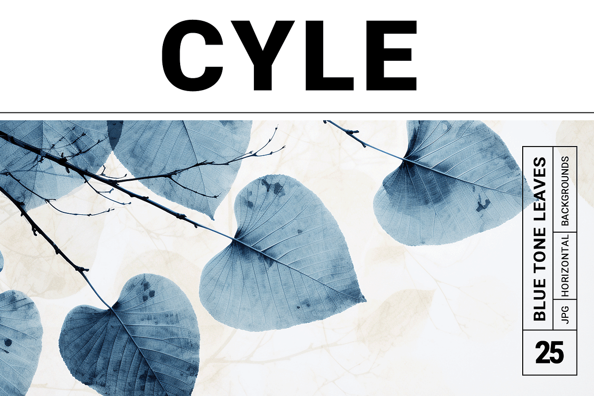 Cyle Collection · Blue Tone Leaves, a Background Graphic by milatovar (Photo 1 of 32)