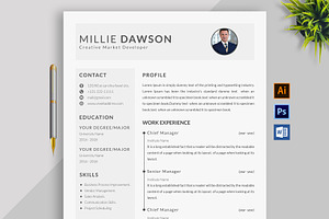 Resume Template and Cover Letter