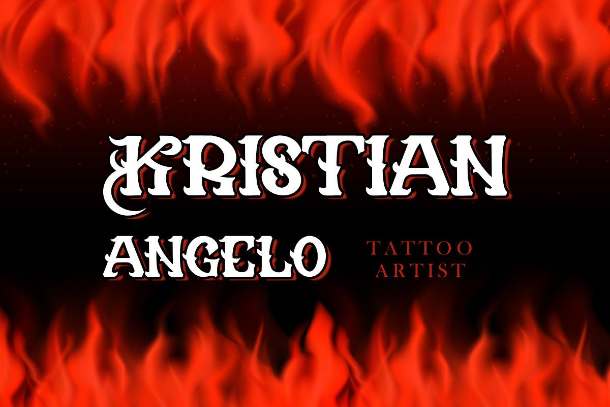 Dark Flame - Blackletter Font, a Blackletter Font by AQR Studio (Photo 4 of 9)