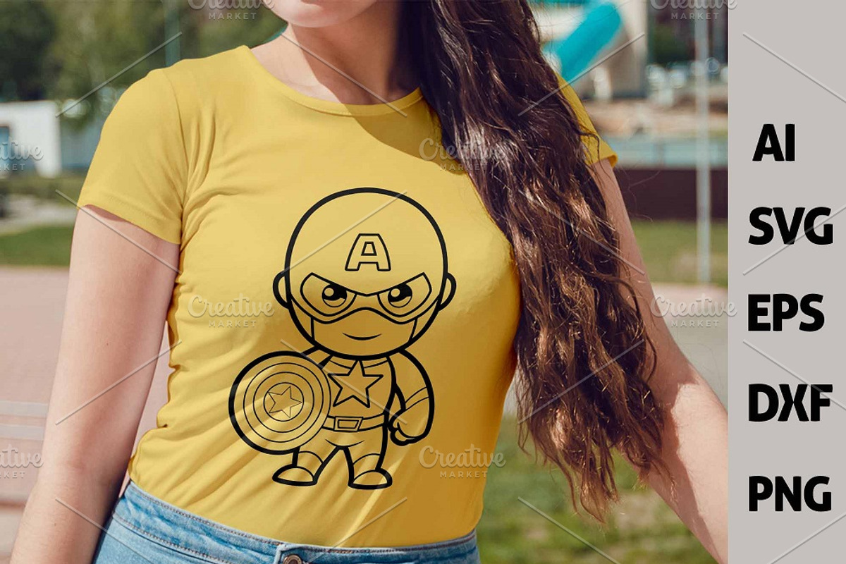 Chibi Superhero Vector Bundle, a Person Illustration by FancyDesignStudio (Photo 2 of 5)