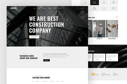 Boldiz - Construction HTML Template, a HTML Template by TemplatesJungle