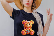 Cookie Bear Sublimation Clipart Bund, an Illustration by SVGArt (Thumbnail 2 of 8)
