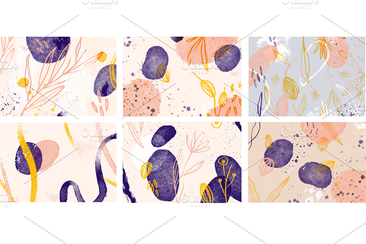 Acrylic - Artsy Backgrounds, a Texture Graphic by Marinastu (Photo 2 of 5)