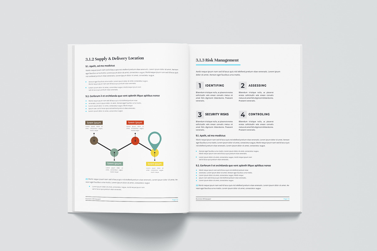 White Paper | Canva, Word, & Indd, a Brochure Template by obayes (Photo 15 of 30)