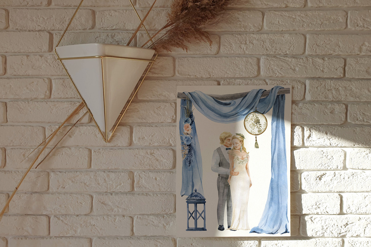 -20% Boho Wedding Portrait Creator, a Decorative Illustration by Cat In Colour (Photo 12 of 12)