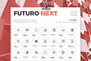 Futuro Next Icons / Marketing Pack
