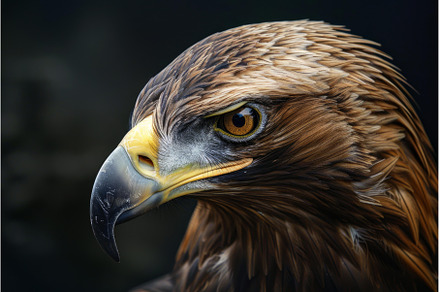 Golden eagle staring with intense, an Animal Photo by Ylivdesign