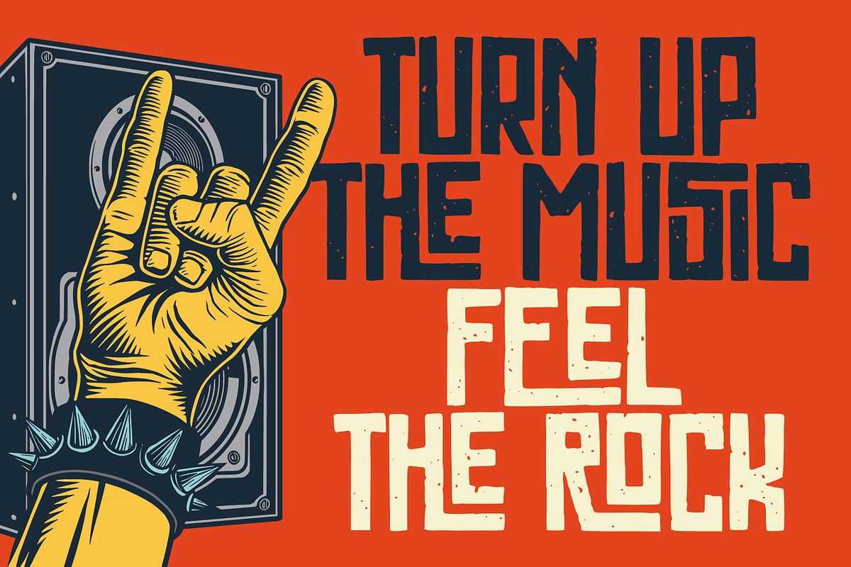 Rockforge Label Font, a Font by Vozzy Vintage Fonts (Photo 2 of 8)