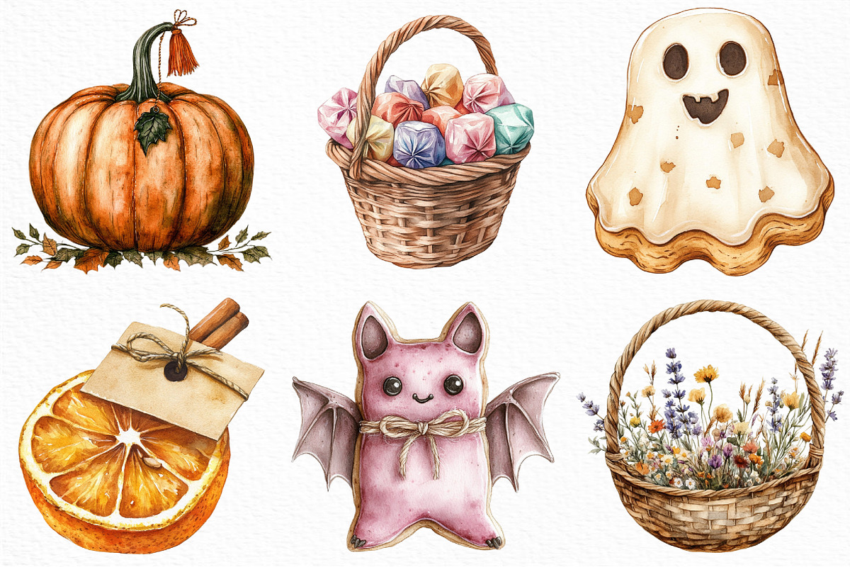 Boho Halloween Trick or Treat PNG, an Illustration by Craft Nest (Photo 5 of 6)