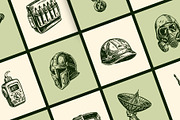 Vintage Military Art Set, an Object Illustration by Prosymbols (Thumbnail 5 of 10)