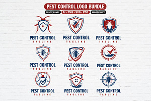 Pest Control Logo Bundle, a Branding & Logo Template by Guavanaboy