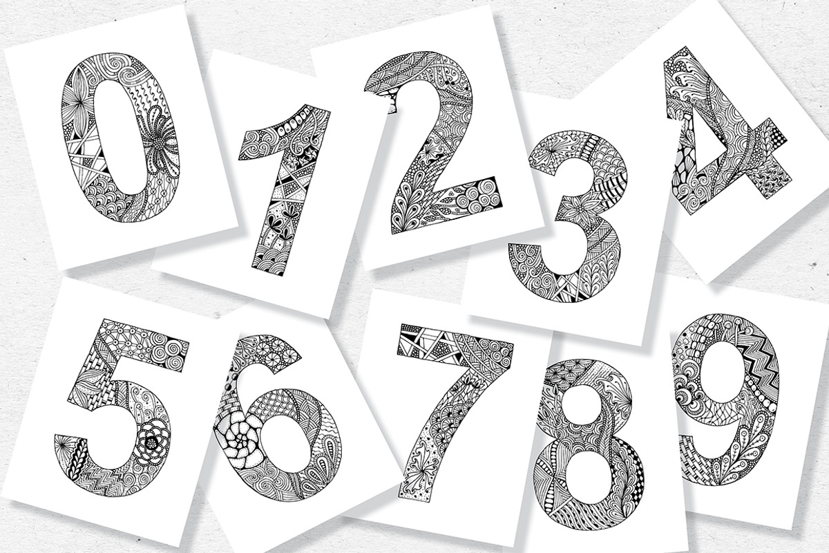 Ornamental numbers, an Object Graphic by Pippi Draws (Photo 2 of 2)