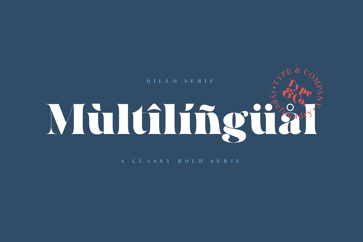 Qillo - Contrast Bold Serif, a Serif Font by Type and Co. (Photo 2 of 20)
